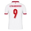 Maglia ufficiale Polonia Lewandowski 9 Casa Euro 2024 per Uomo